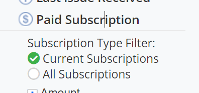 Paid Subscription Options